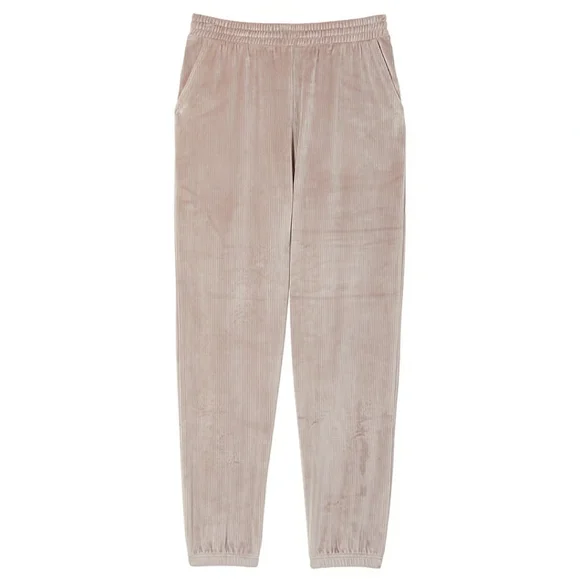 NWT! VICTORIA'S SECRET VELOUR RIBBED LOUNGE PANTS (MED) - Picture 3 of 7